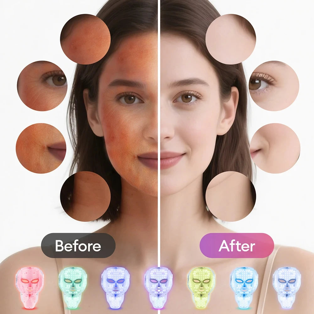 7-Color LED Photon Facial Mask
