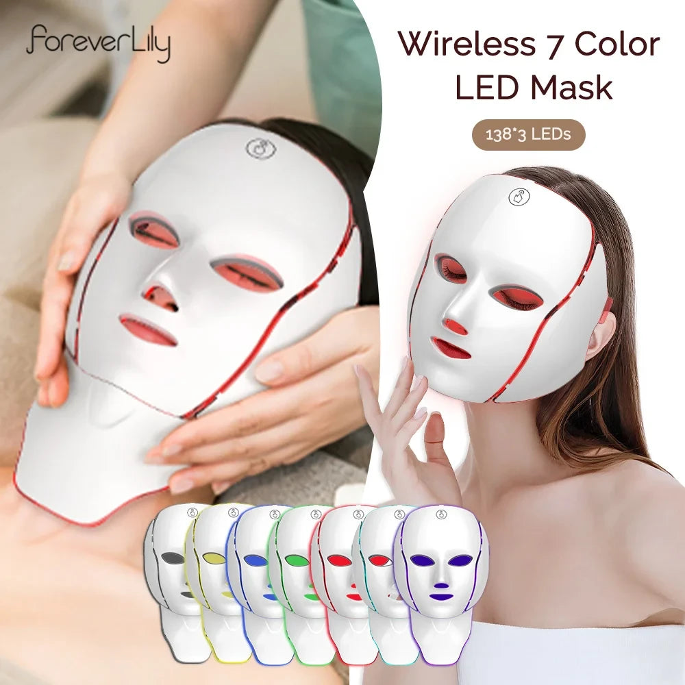 7-Color LED Photon Facial Mask