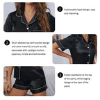 Satin Button Down Pajama Set